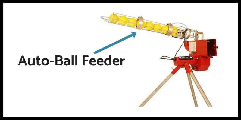 Auto ball feeding in pitching machine