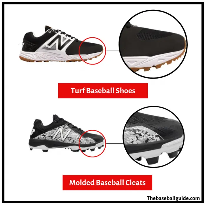 Molded Baseball Cleats vs Baseball Turf Shoes