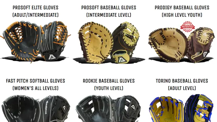 akadema gloves offers different options for baseball