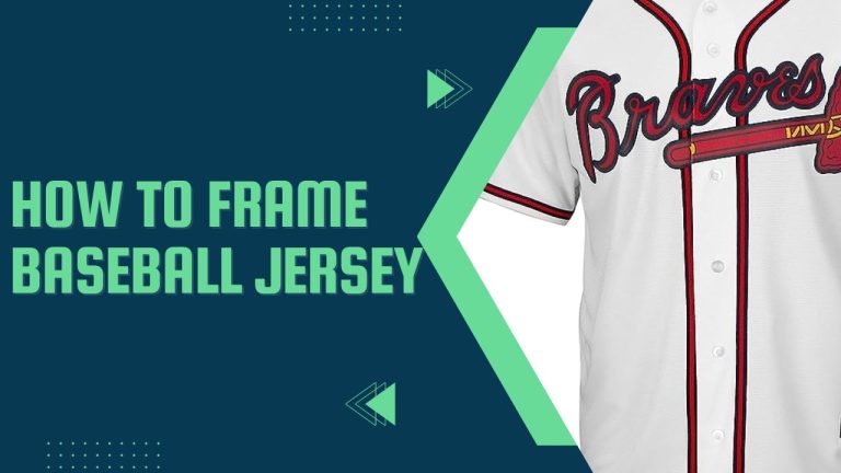 How to Frame Baseball Jersey