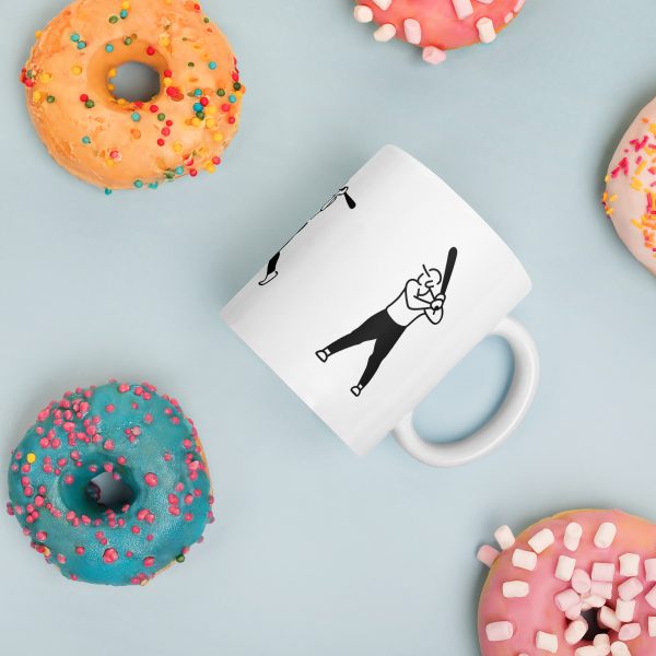 Baseball White Mug - Image 4