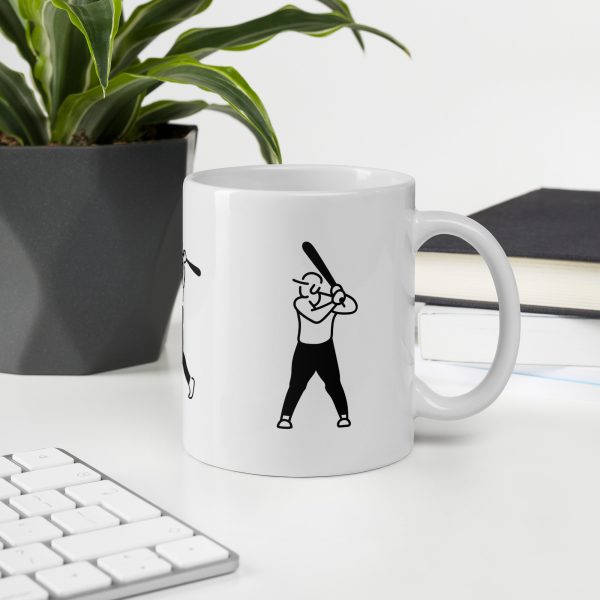 Baseball White Mug - Image 3